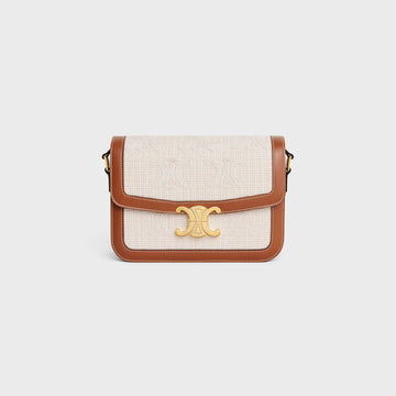 Triomphe Bag in Textile with Triomphe Crochet.