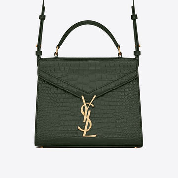 Saint Laurent Cassandra mini Embossed in Leather.