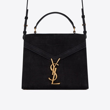 Saint Laurent Cassandra mini Embossed in Leather.
